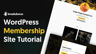 How To Build A WordPress Membership Site With No Membership Plugins [upl. by Rudolph]