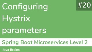 20 Configuring Hystrix parameters  Spring Boot Microservices Level 2 [upl. by Jacinta]