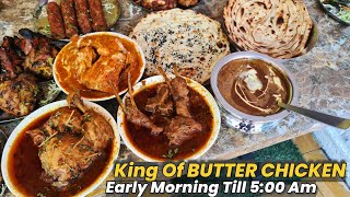 Delhis CHEAPEST NONVEG FOOD OPEN TILL 5 AM ULTIMATE BUTTER CHICKEN MUTTON CHAAP MEAT CURRY ETC [upl. by Felten]