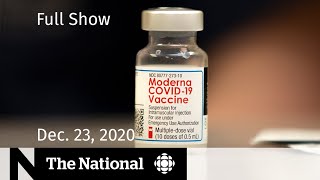 CBC News The National  Moderna COVID19 vaccine approved in Canada  Dec 23 2020 [upl. by Annamaria]