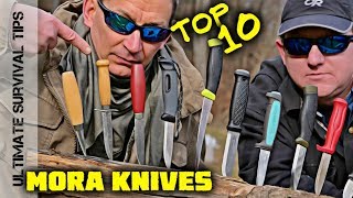 KNIFE QUEST Top 10 Best MORA Knives for Survival  Bushcraft  Camping  Hunting [upl. by Taran]