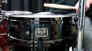 Spaun 45x14 Maple SnareSilver Marblizer [upl. by Deehahs793]