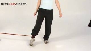 Hip Adduction using a resistance band [upl. by Salomie]