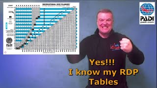 HowTo PADI RDP Tables Best amp Easiest intro to PADI RDP Tables used by Divemasters amp Instructors [upl. by Bushey]