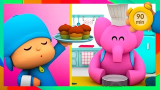 POCOYO AND NINA  Fun In The Kitchen 90 min  ANIMATED CARTOON for Children  FULL episodes [upl. by Jonah557]