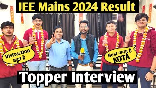 JEE Mains Result 2024  Toppers Interview [upl. by Atinav822]