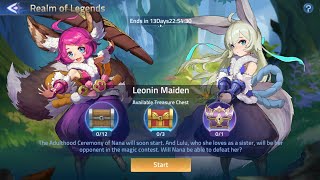 Leonin Maiden Realm of Legends Chapter Mobile Legends Adventure My Walkthrough [upl. by Nnyleahs]