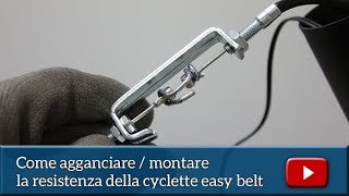 CYCLETTE EASY BELT MONTAGGIO DELLA RESISTENZA [upl. by Gelasias]