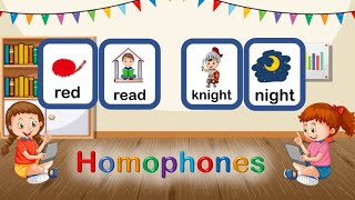 Homophones  lets learn about homophones  Examples of Homophones  Grammar For Kids [upl. by Elocal979]