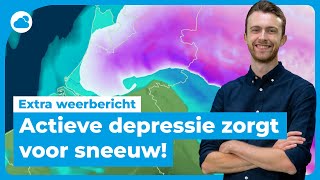 Extra weerbericht sneeuw op komst❄️  Hier gaat het sneeuwen [upl. by Akkire]