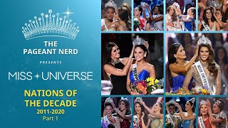 Miss Universe Decade in Review 20112020 Part 1 of 2 TPN25 [upl. by Yekram975]