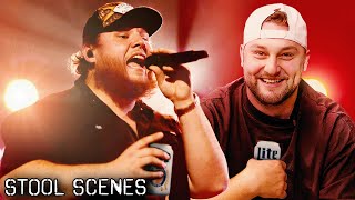 Dana Beers Chugs On Stage With Luke Combs  Stool Scenes [upl. by Adnolrehs]