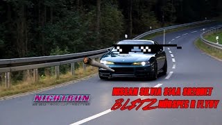 BLITZ NÜRSPEC R Flyby  Nissan Silvia S14a SR20DET  NIGHTRUN  USED4NET  VAG BMW Slammed [upl. by Sykleb361]