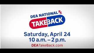 DEATakeBack National Prescription Drug Take Back Campaign April 24 2021 30 sec CC [upl. by Dagney988]