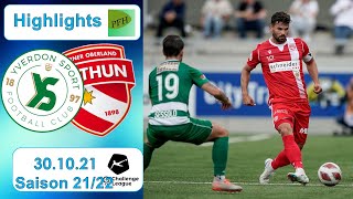 Highlights Yverdon  Sport FC vs FC Thun 301021 [upl. by Elsa]