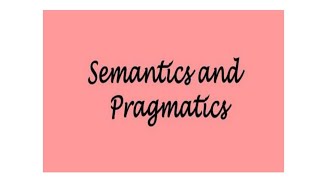 Semantics vs Pragmatics in HindiUrdu [upl. by Dulcy]