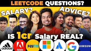 Asking first and current Salary to your Favourite Software Influencers 🤑  Salary Tips and More 💯 [upl. by Notsew851]