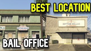 Gta 5 Best Bail Office Location  Bottom Dollar Bounties Update [upl. by Nibla557]