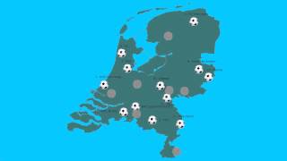 Topografie Nederlandse Eredivisie 20102011 [upl. by Lilli]