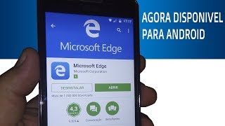 ►Dica  Conheça o Navegador Microsoft Edge Para Android Atualizado [upl. by Ainud]