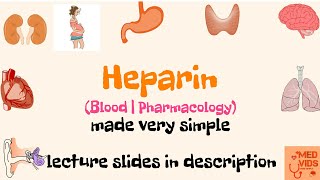 Heparin  Anticoagulant  Blood  Pharmacology  Med Vids made simple [upl. by Bondy131]