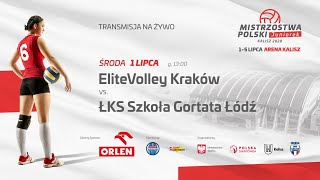 Mecz 2 MPJ2020 EliteVolley Kraków  ŁKS Szkoła Gortata Łódź [upl. by Neumann]