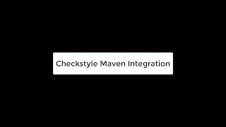 Checkstyle integration with Apache Maven [upl. by Roee241]