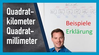 Quadratkilometer in Quadratmillimeter umrechnen [upl. by Einram]