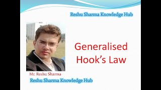 Generalised Hooks Law Part 7 Advanced SOM [upl. by Llehsar]