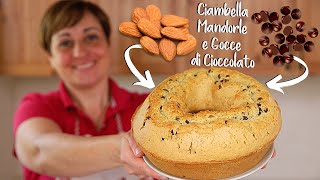 CIAMBELLA ALLE MANDORLE E GOCCE DI CIOCCOLATO  Ricetta Facile Senza Burro [upl. by Faye]