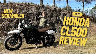 New Honda CL500 – Test Ride Review with Sound Check of the new Scrambler [upl. by Odnomyar]