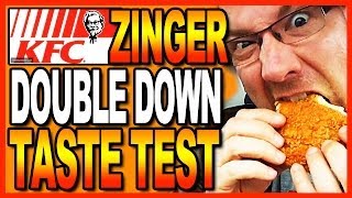 KFC Zinger Double Down Taste Test [upl. by Hoyt]