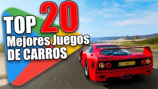 📱💥 TOP 20 JUEGOS DE LA PLAYSTORE PARA ANDROID DE CARROS 🕹️😃 ¡MUY RAPIDOS [upl. by Mosby]