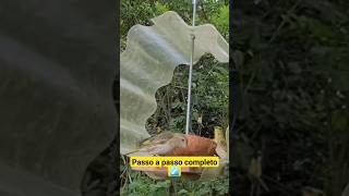 Comedouro com Sucata  atraia passarinhos para o quintal feitoamao [upl. by Prisilla]