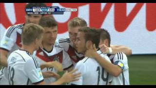 Mario Götze Germany vs Argentina 2014 FIFA World Cup Goal [upl. by Hayarahs862]