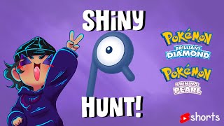 WE FOUND SHINY UNOWN R Pokemon Brilliant Diamond and Shining Pearl shorts [upl. by Acey]