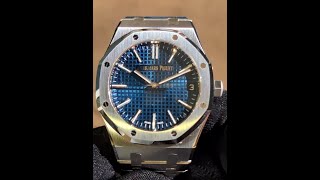 Audemars Piguet ROYAL OAK SELFWINDING quot50TH ANNIVERSARYquot Ref 16202STOO1240ST01 [upl. by Adnwahsat31]