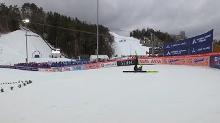 Kamil Stoch  116m  Lake Placid  2024  trial round  fall after jump [upl. by Haneekas]