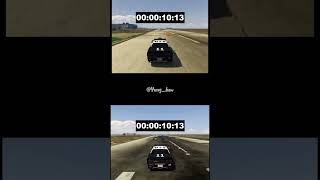 Speed glitch with stop watches to show the differencegta5 car speed [upl. by Aicylla463]