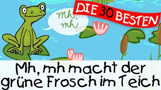 🏞️ Mh mh macht der grüne Frosch im Teich  Kinderlieder zum Mitsingen und Bewegen [upl. by Alliuqet]