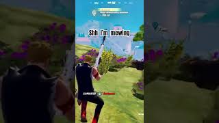 Shh I’m mewing rn viral trending fortnitememes fortniteclips [upl. by Nareik]