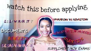 How to successfully upgrade your matric results  rewrite matric process  South African youtuber [upl. by Gwenore632]