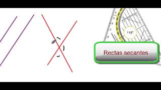 TUTORIAL 4 RECTAS PARALELAS SECANTES Y PERPENDICULARES [upl. by Igic]