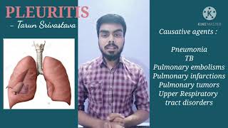 PleuritisPleurisy Short and easy explanation in Hindi [upl. by Katt]