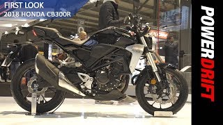 2018 Honda CB300R  EICMA 2017  PowerDrift [upl. by Shiverick198]