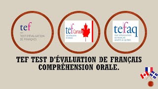 TEFAQTEF CanadaTEF Compréhension Orale Examen4 2021 Full Listening exam Hard questions [upl. by Eilloh]