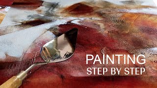 Easy Abstract Acrylic Painting  Step by Step Acrylic Painting  Abstract 27 [upl. by Naillij852]