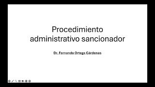 Derecho Administrativo sancionador [upl. by Ynnig]