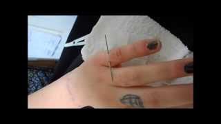 how to pierce your finger [upl. by Nolahs]