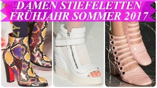 Aktuelle modetrends damen stiefeletten frühjahr sommer 2017 [upl. by Analos]